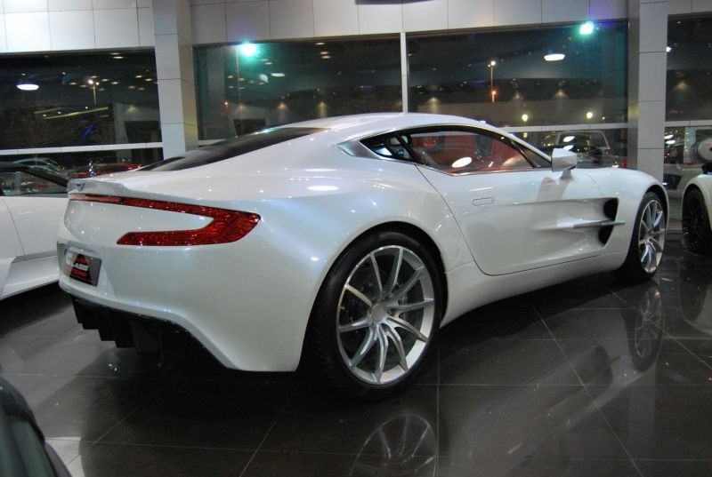  UAE is offering a second hand Aston Martin One77 The white supercar is 