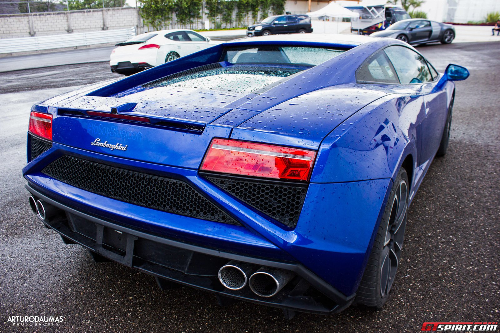 Синяя Lamborghini Gallardo