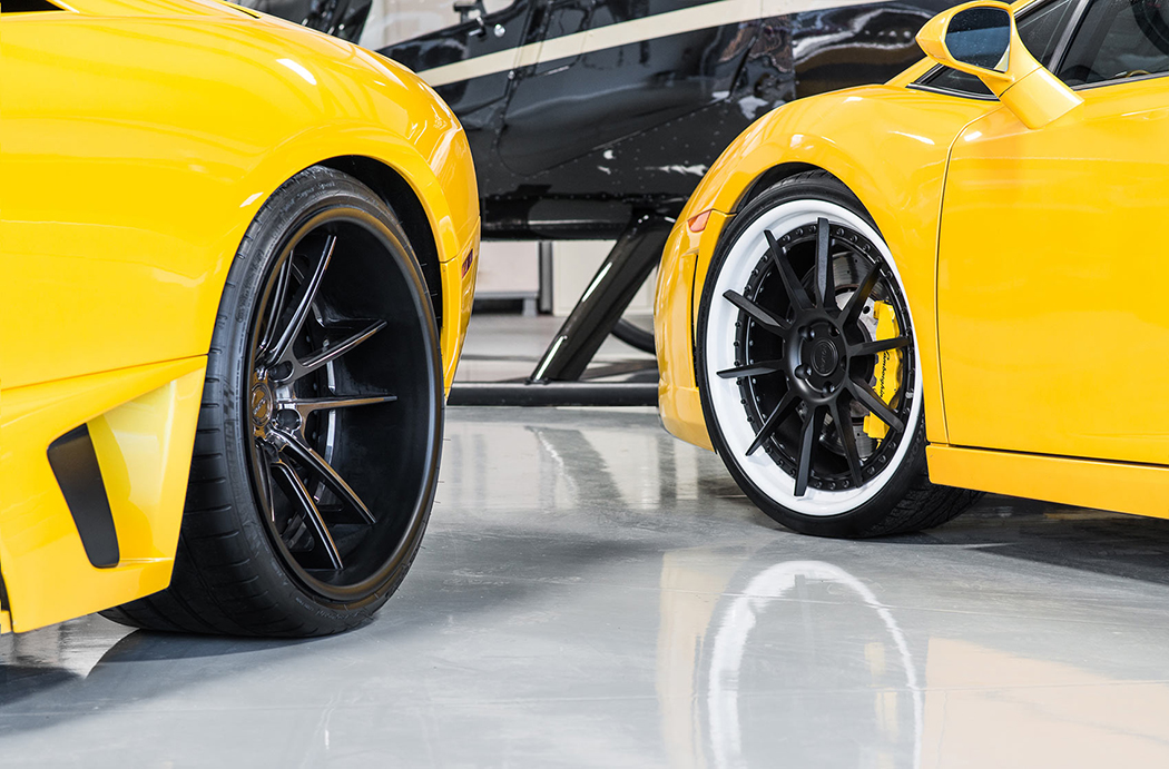Желтые Lamborghini Murcielago и Gallardo