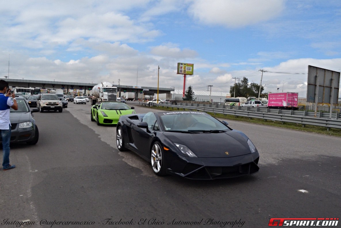 Фото | Чёрный родстер Lamborghini Gallardo Spyder