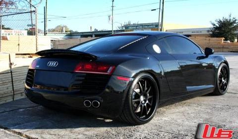 Sligtly tuned cars have caught our attention before and so did this Audi R8