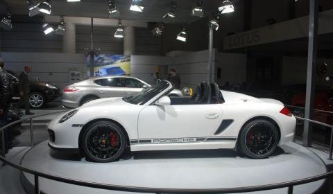 Porsche Boxster Spyder in Brussels The Brussels Motor Show 2009 opened its