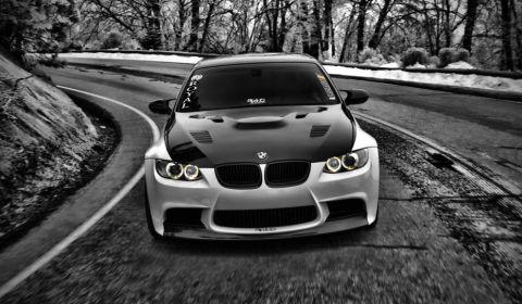 Their latest project is this black-white BMW E92 M3.