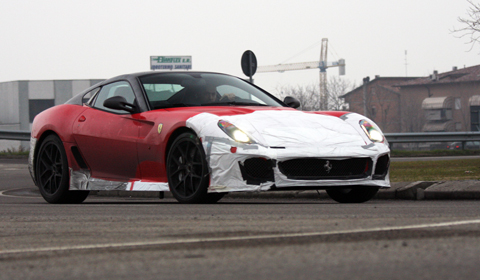 Spyshots of Ferrari 599 GTO Spy photographers over at Arthomobiles managed