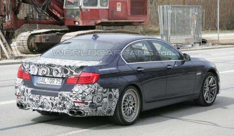 Spyshots: 2011 Alpina B5. The lastest BMW 5 Series has just arrived at the 