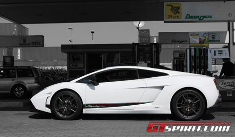 White 2010 Lamborghini LP5704 Superleggera Video