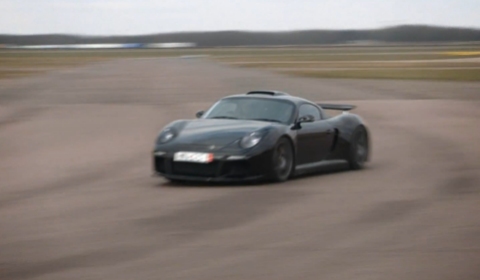 Today's video of the day shows the RUF CTR3 hitting the circuit
