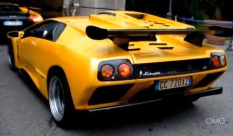 Our newest video of the day shows a revving Diablo GT This Lamborghini is