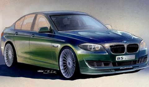 This is the first official rendering of the new Alpina B5 BiTurbo that will