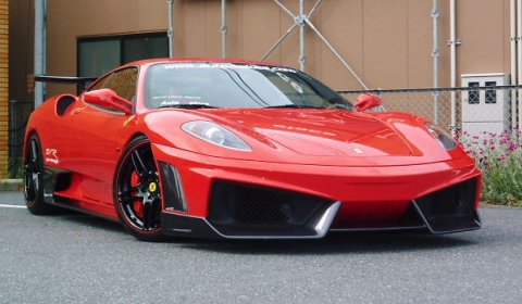 Ferrari on Japanese Tuner Auto Veloce Has Created A New Body Kit For The Ferrari