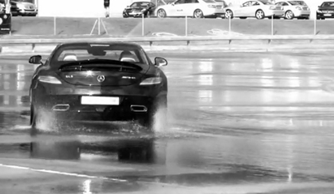 Check out the following Mercedes SLS AMG drifting video featuring one of the