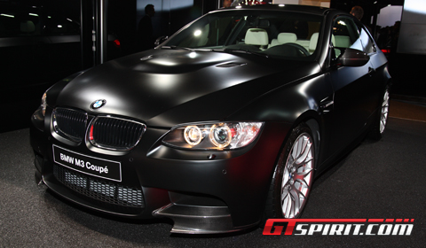 At the BMW stand we saw this unique BMW M3 E92 in Matt Black and with a 