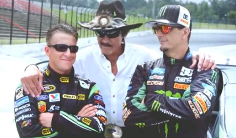 Video Of The Day Ken Block's Nascar Burn Out Challenge