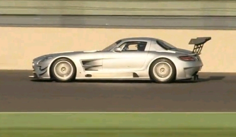 Video Mercedes SLS AMG GT3 at Eurospeedway Lausitz