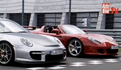Video Porsche Carrera GT VS Porsche 911 GT2 RS The German car magazine Auto