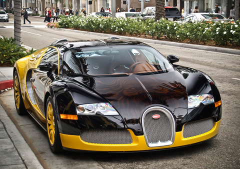 Bugatti on Overkill  Yellow Bugatti Veyron