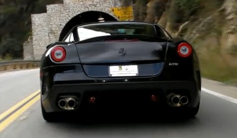 Our video of the day is this footage made in the US of a Ferrari 599 GTO