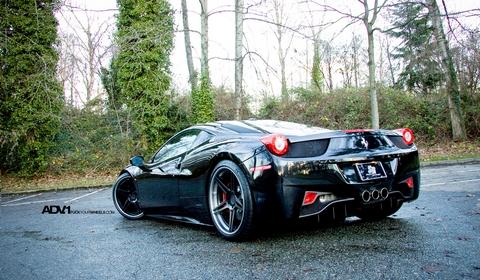 They took a black Ferrari 458 Italia into their shop and it leave again with