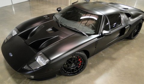 Upgraded Matte Black Ford GT with Heffner SC TT Package