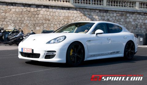 A white Porsche Panamera Gemballa GTP 700 was available in the test drive