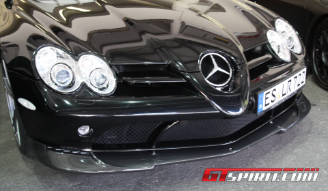 At the Top Marques Monaco event we spotted a McLaren SLR Roadster outfitted