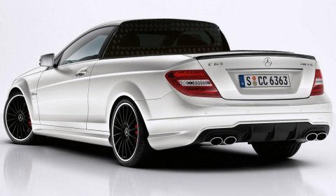 Rendering MercedesBenz C 63 AMG Pickup Inspired by BMW's April Fool's Day