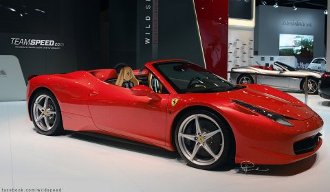 Rendering Ferrari 458 Italia Spider Wildspeed has created the following 