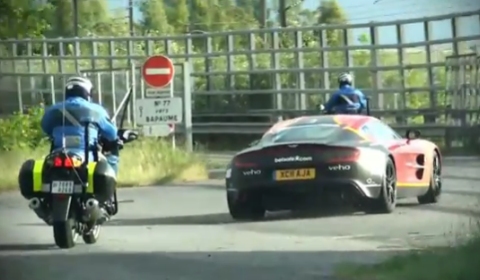 Video First Aston Martin One77 Pulled Over at Gumball 3000