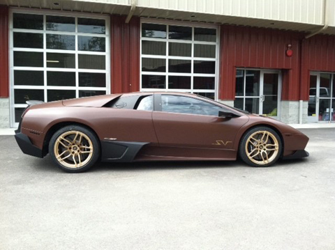 This matte brown Lamborghini Murcielago LP6704 SV was shot by our friend 