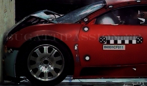  Bugatti performed a series of crash tests with several prototypes of 