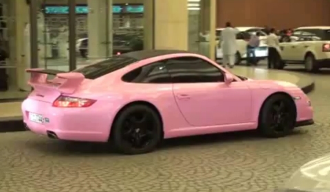 Porsche on Youtube Member 4wheelsoflux Recorded An Unique Pink Porsche 911