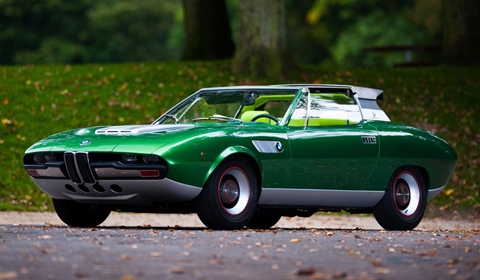 The 1969 BMW'Spicup' Convertible Coup is a very unique car with a 