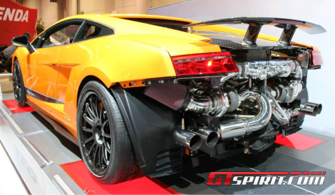 It's based on the latest 2011 Lamborghini Gallardo LP5704 Superleggera