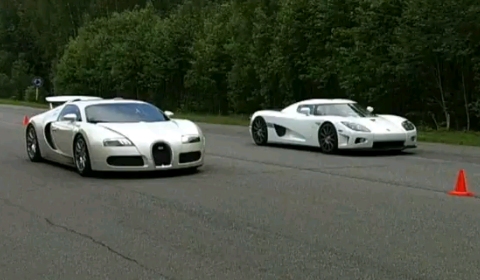 Bugatti on Video  Bugatti Veyron Vs Koenigsegg Ccxr