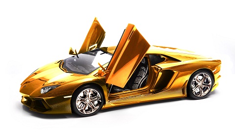 Lamborghini on Gold Lamborghini Aventador Model Worth     3 Million To Be Auctioned