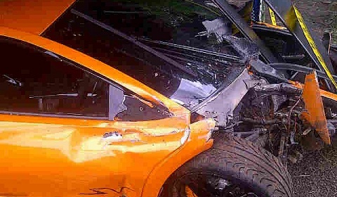 Lamborghini LP6704 SV Wrecked in Indonesia