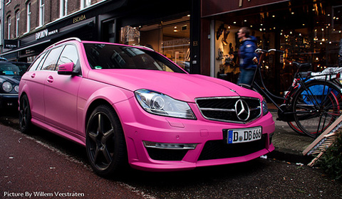 Now a Barbieinspired Mercedes C63 AMG Estate has entered the streets