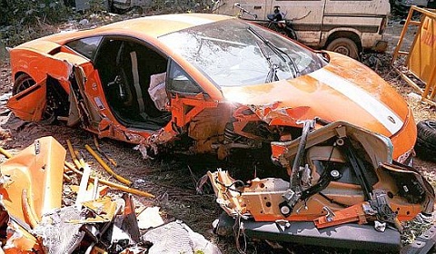 Lamborghini on Car Crash  Fatal Lamborghini Lp550 2 Balboni Wreck In India