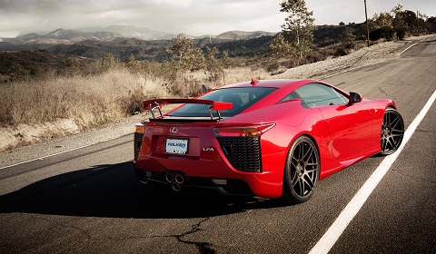 Red Lexus LFA on Forgestar Wheels Forgestar Wheels have released two