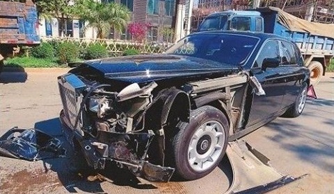 Another RollsRoyce Phantom was involved in an accident in China recently