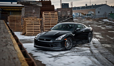 Nissan GTR on ADV1 Wheels Following Sunday's gallery featuring a black