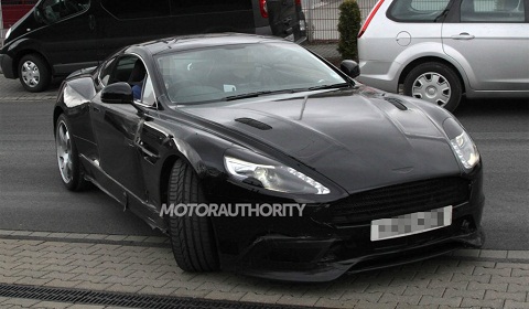 Aston Martin 2013 on Undisguised Mule For The Aston Martin Dbs Parked Up In Germany