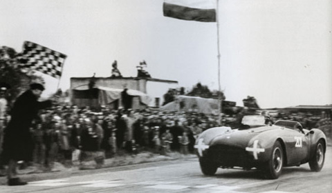 The car's race history ended with a 1957 crash but during its career it