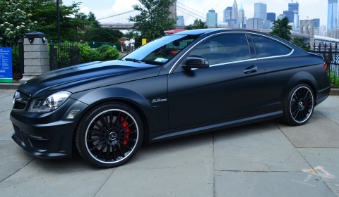 Mercedes Benz   on Carbon Has Released This New Matte Black Edition Mercedes Benz C63 Amg