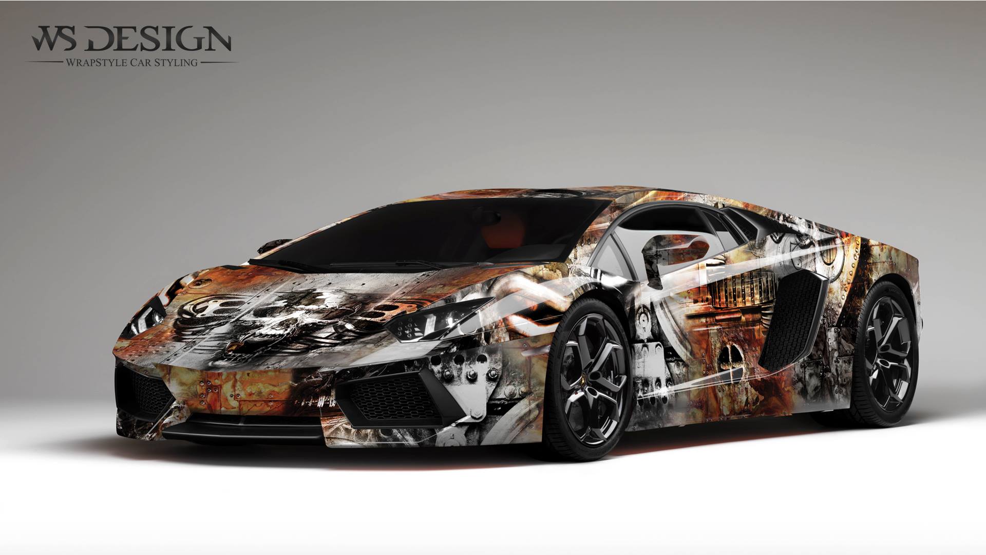 Home Car Wrapping Lamborghini Aventador Art Design Wraps by WS Designs