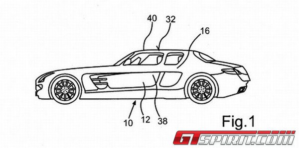 Mercedes SLS AMG Four Door Patent Designs