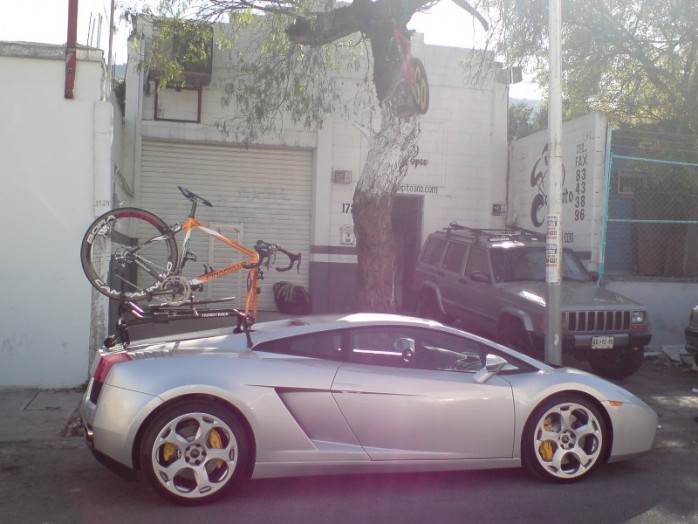 Lamborghini Gallardo With Bike Rack