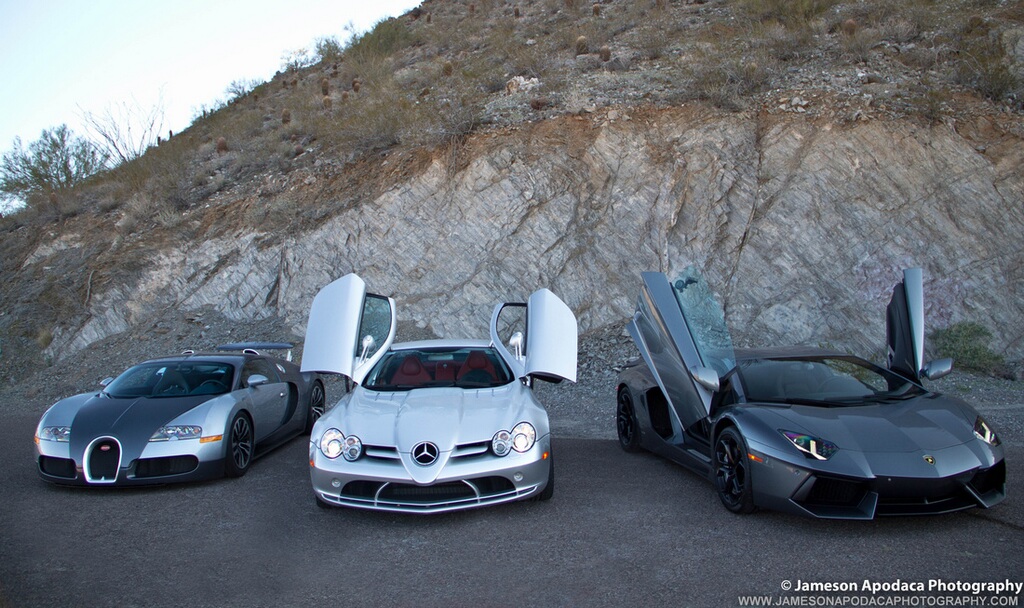 The 3 Million Dollar Drive - Aventador, Veyron, SLR